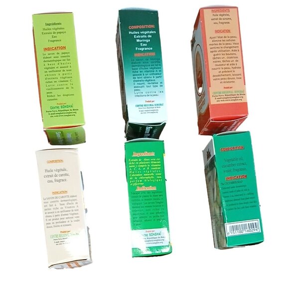 Songhai Organic Soaps Papaya Moringa, Tumeric & Honey Aloe Vera Cucumber Carrot - Picture 10 of 11